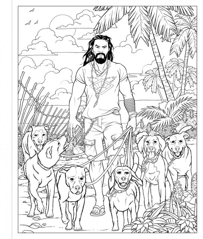 Jason Momoa: A Coloring Book of Fantasies with an Epic Dreamboat image #3