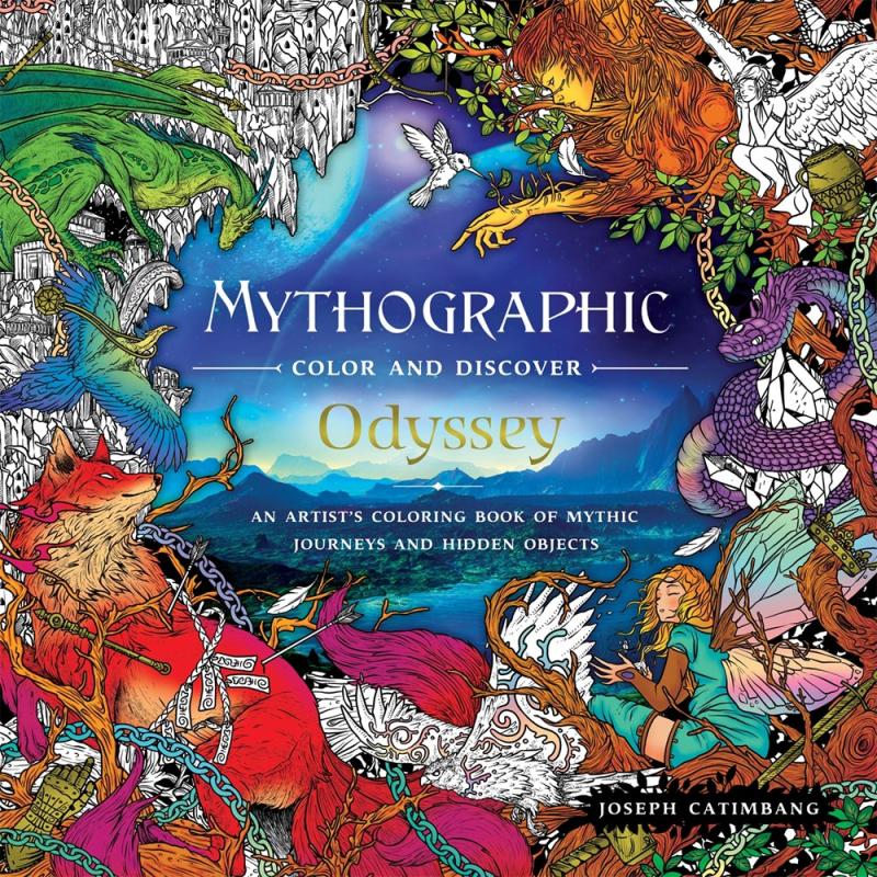 Mythographic Color and Discover: Odyssey - An Artist's Coloring Book of Mythic Journeys and Hidden Objects