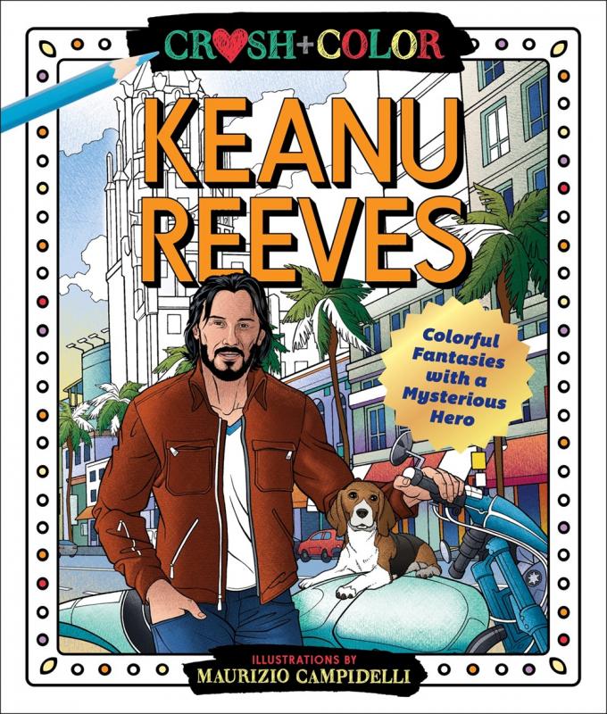 Cover with drawing of Keanu Reeves