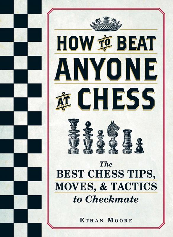 Cover with images of chess pieces