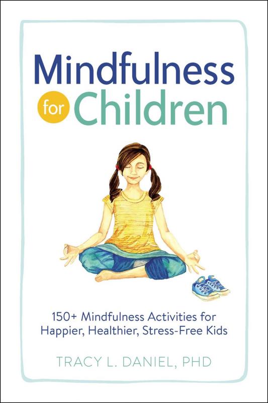 Cover with a drawing of a child meditating.