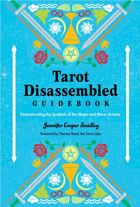 blue cover with black text with illustrations of various symbols