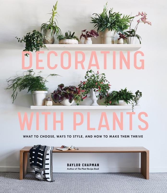 White cover with an array of plants on shelves