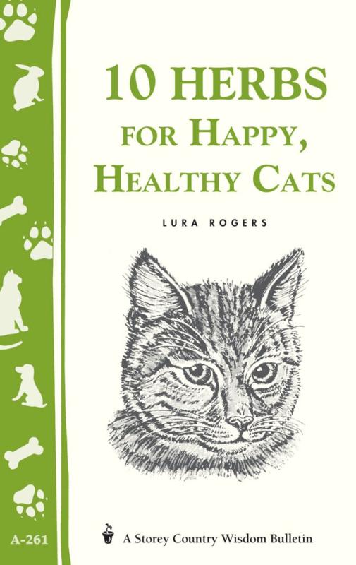 white cover with green spine and illustration of a cat