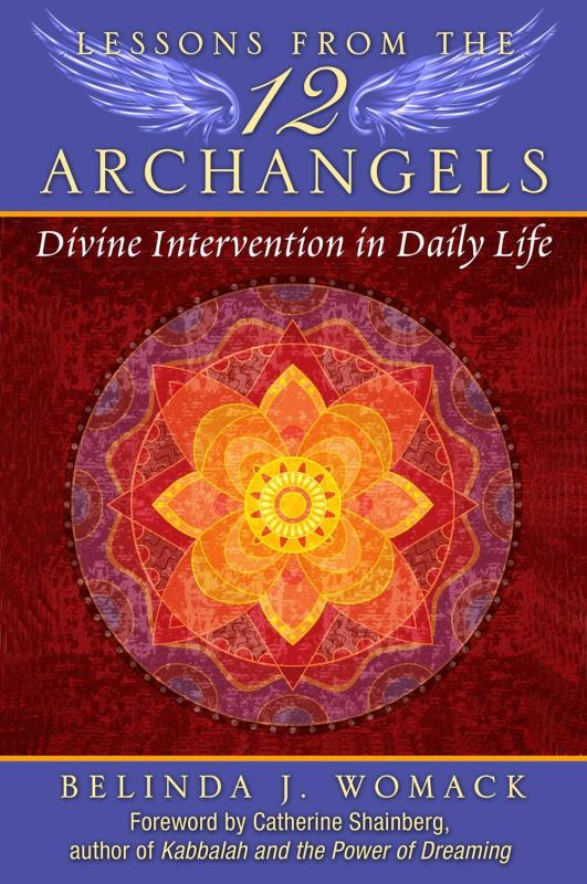 mandala like pattern in the center over red, with wings over the 12 in the info text