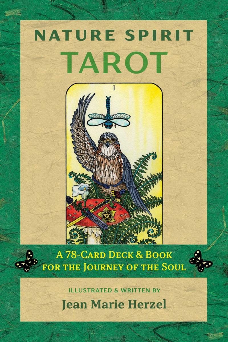 magician as a bird on a mushroom and a fern with a beige and green bordering