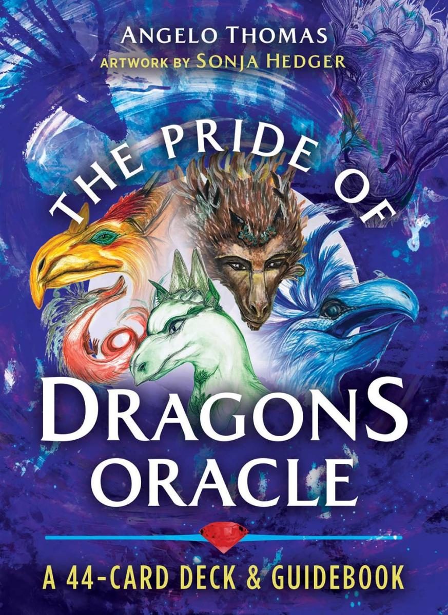 dragons heads in the center around more dragons in a blue overlay around