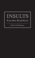 Insults Every Man Should Know