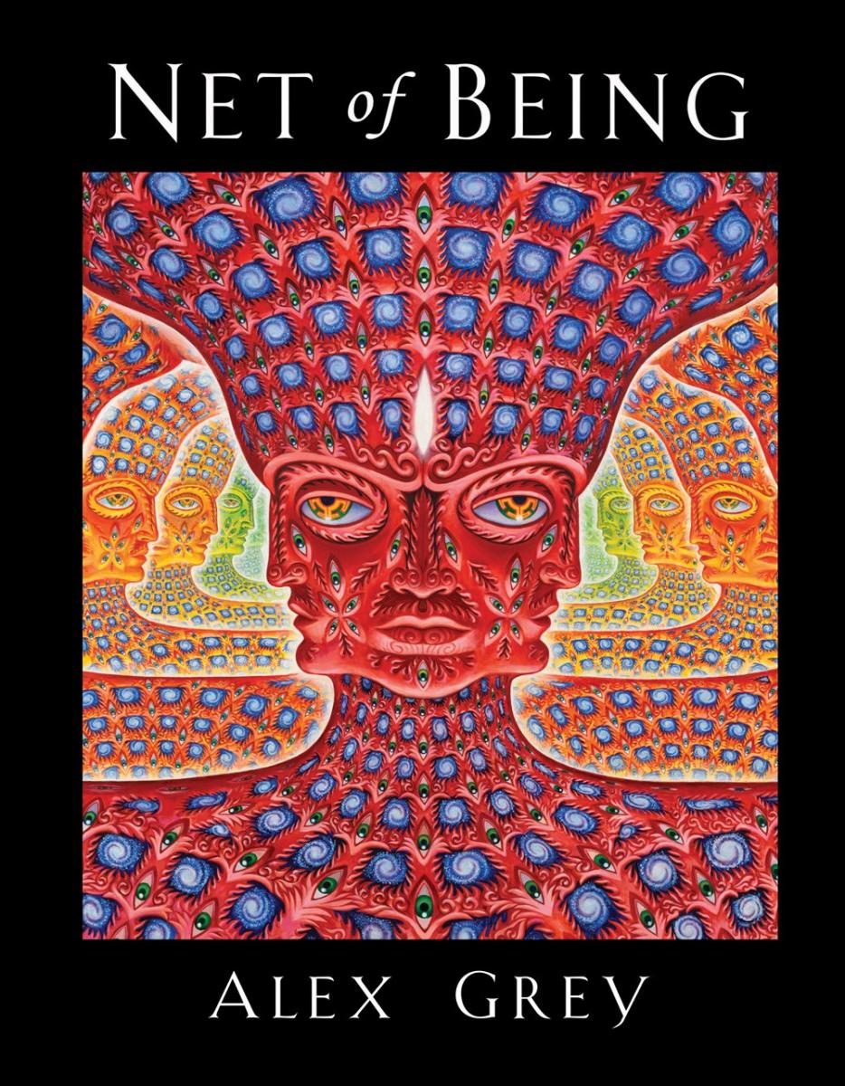 black cover with psychedelic abstract art