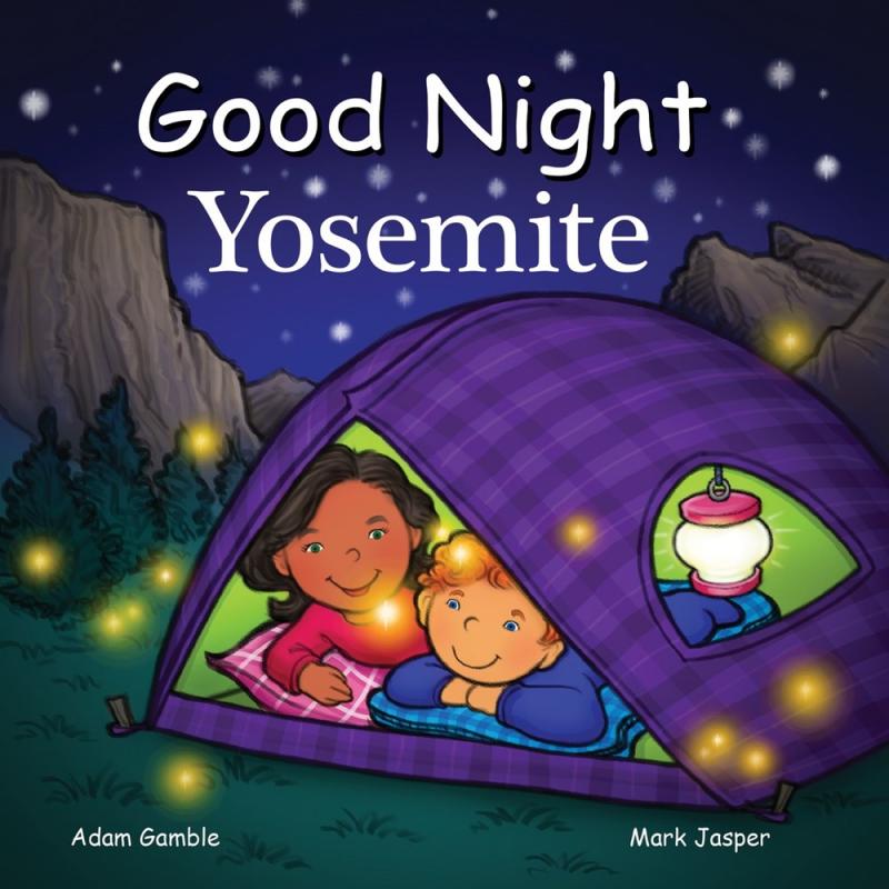 Cover with image of kids in a tent at night