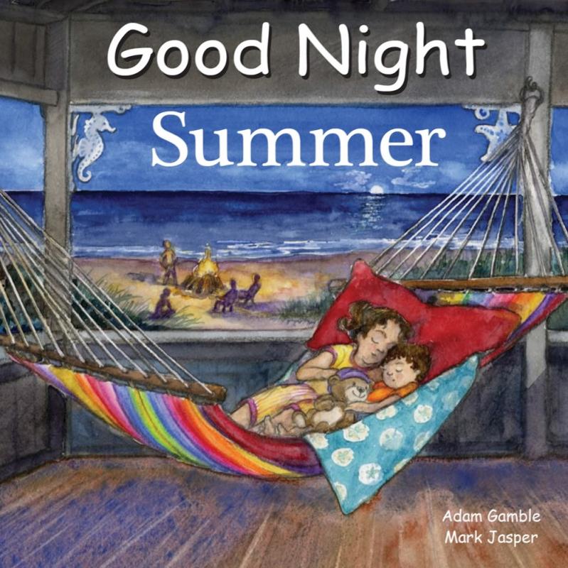 Cover with image of kids sleeping in a hammock by the beach.