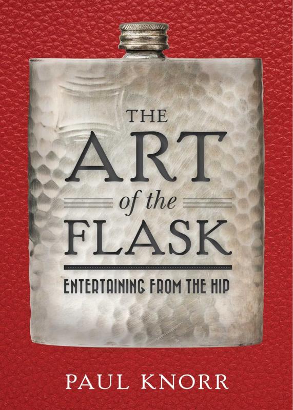 Red cover with image of a flask