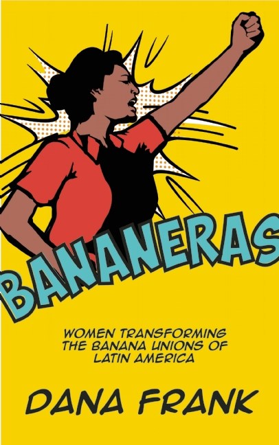 Yellow cover with drawing of a woman raising a fist in protest