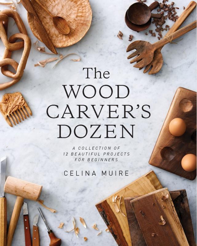 Cover with photo of wood carving tools and projects