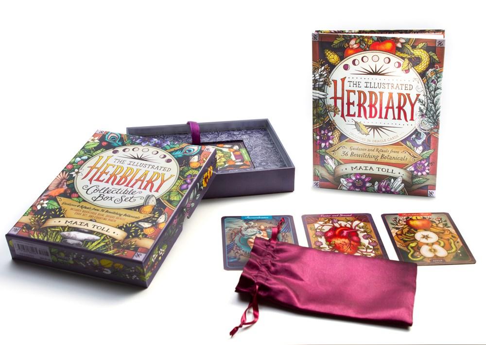 Illustrated Herbiary Collectible Box Set: Guidance and Rituals from 36 Bewitching Botanicals; Includes Hardcover Book, Deluxe Oracle Card Set, and Carrying Pouch image #1