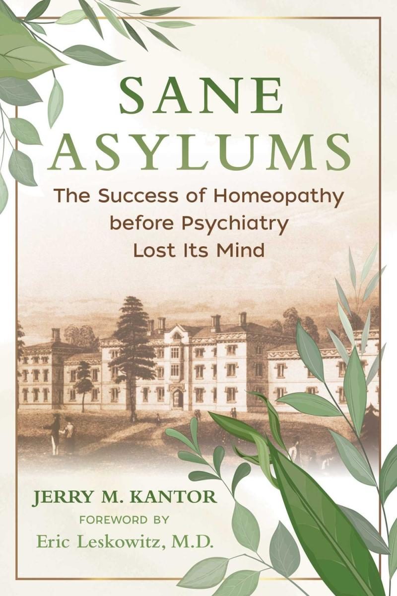 white cover with green text and illustration of a building with plant leaves surrounding the corners
