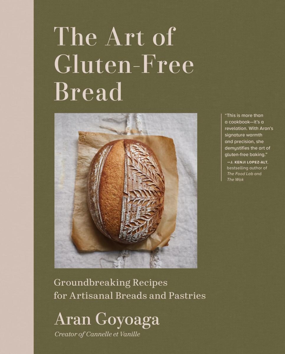 pretty bread over a green background