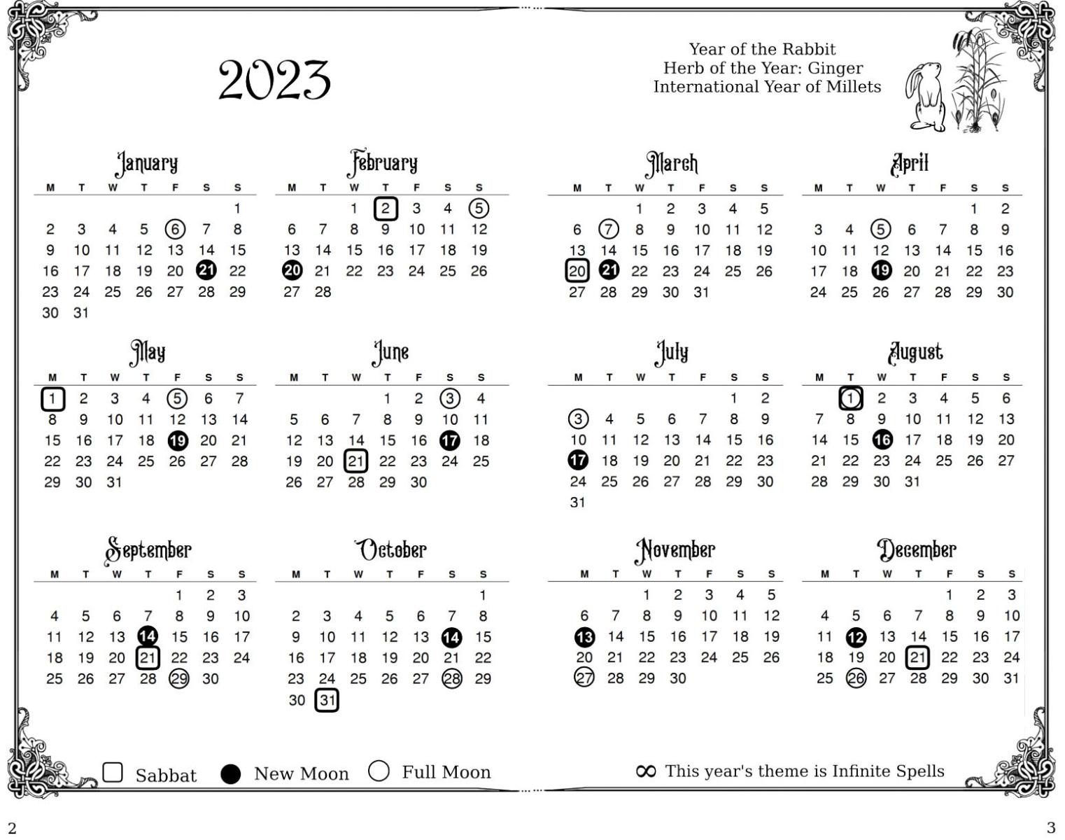 The Practical Witch's Almanac 2023: Infinite Spells | Microcosm Publishing