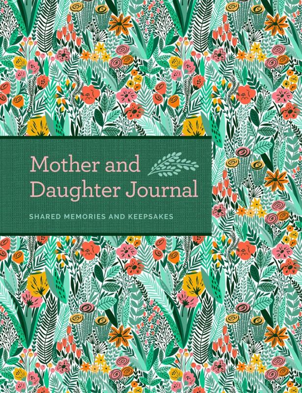 Cover with a pattern of flowers and plants