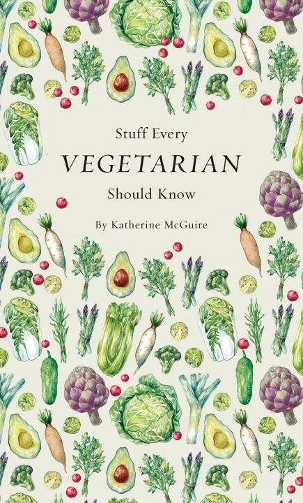 title of book surrounded by an assortment of raw vegetables