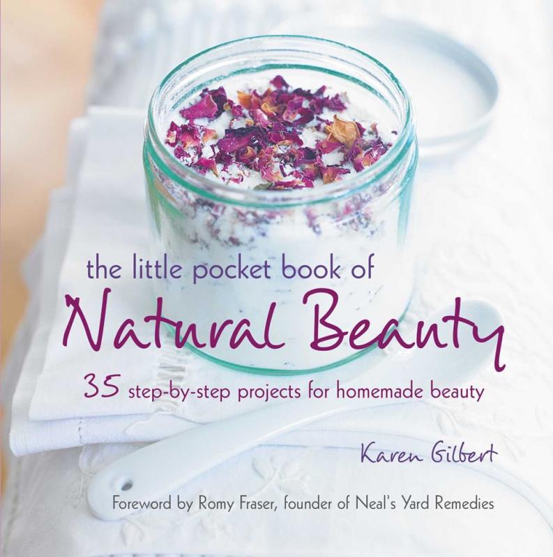 Cover with photo of natural ingredients in a glass jar