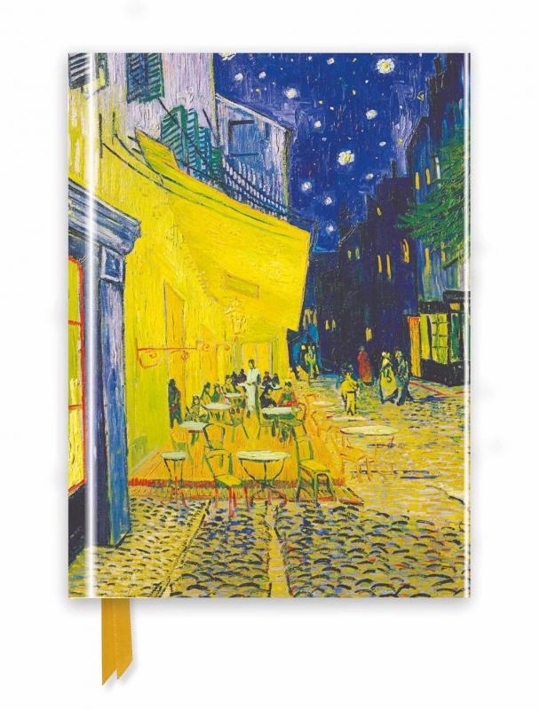 Photo of journal with Van Gogh's Cafe Terrace
