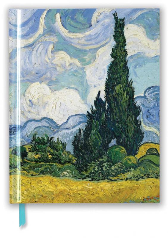 Photo of cover with VanGogh's Wheatfields with Cypresses