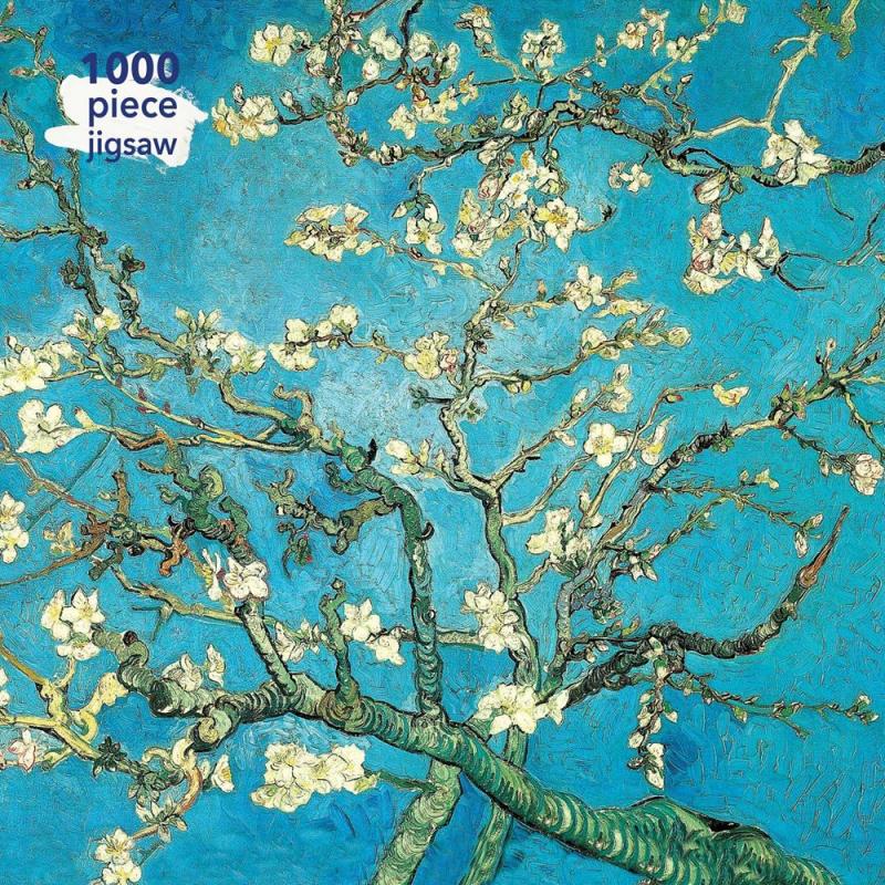 Photo of box cover with Van Gogh's Almond Blossoms