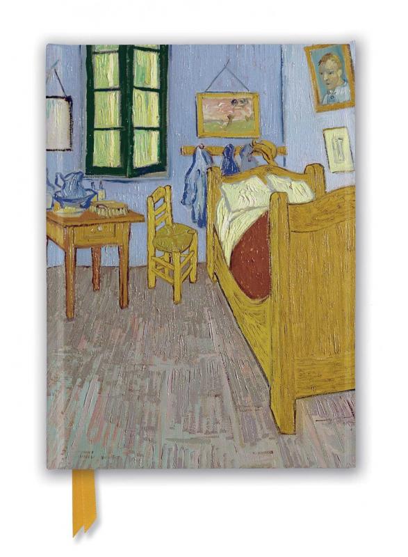 Photo of journal with Van Gogh's Bedroom at Arles