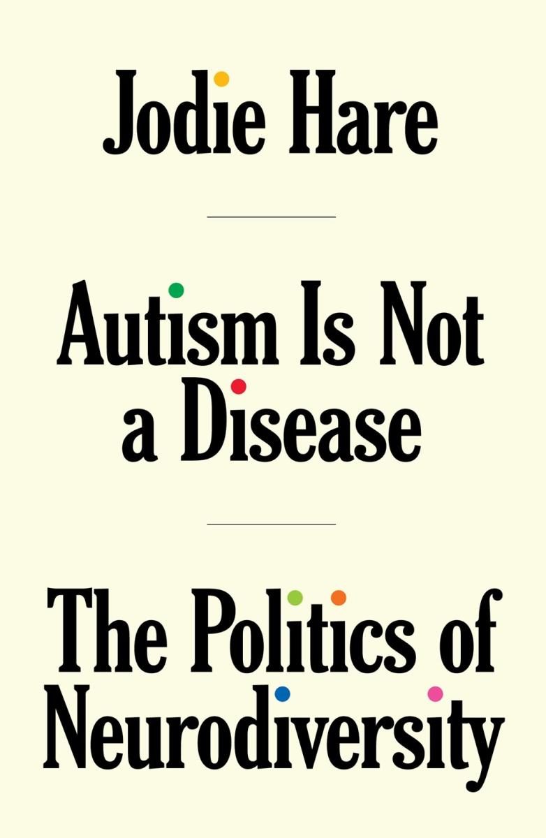 beige background with colored dots on the i's of the text