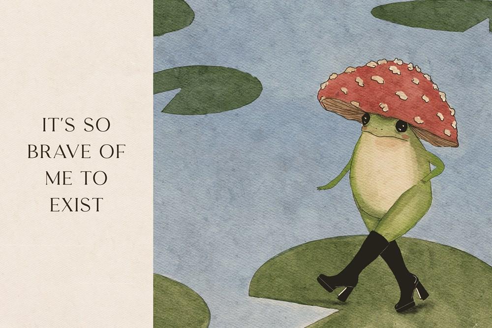 The Little Frog's Guide to Self-Care: Affirmations, Self-Love and Life Lessons According to the Internet's Beloved Mushroom Frog image #2