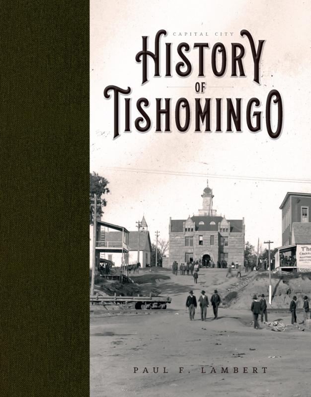 town view of Tishomingo, Oklahoma in mid 19th century.