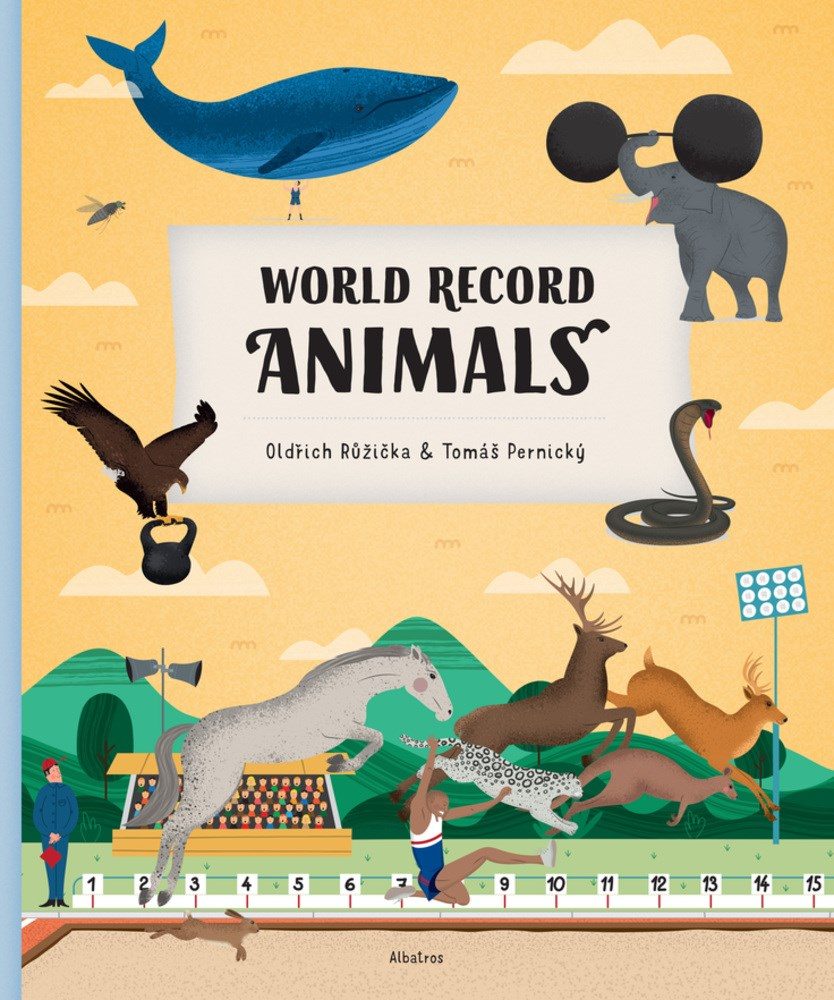 many animals all in the process of doing something competitive