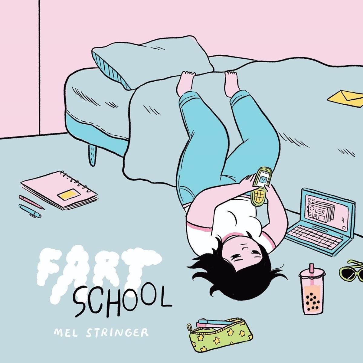 illustration of a person laying off of a sofa