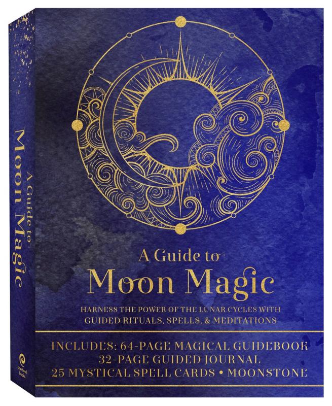 Blue/purple cover with an ornate moon