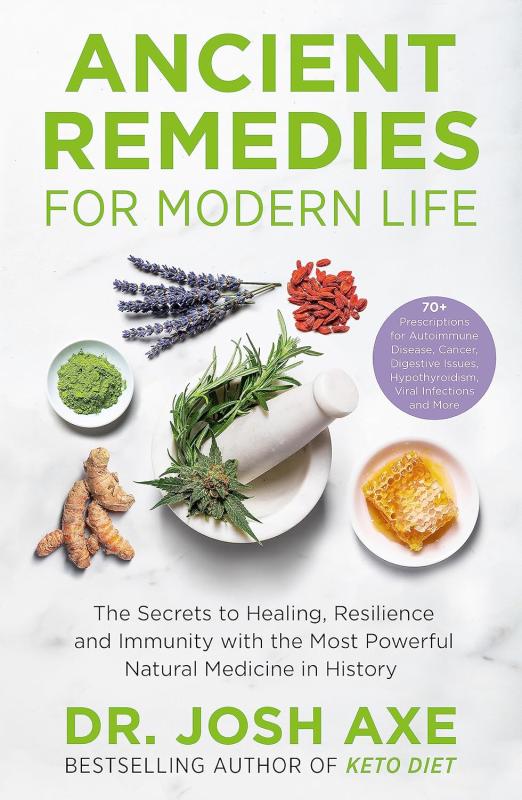 Different natural ingredients surrounded by a mortar and pestle. 