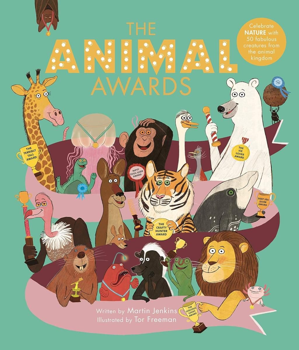 Goofy animals around an animal spiral