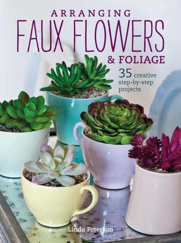 Cover with photo of plants arranged in colorful teacups