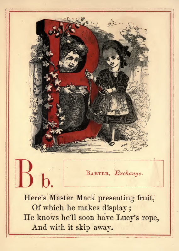 a creepy old poem about the letter B