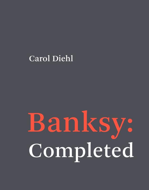 grey background , red title text, white byline and subtitle
