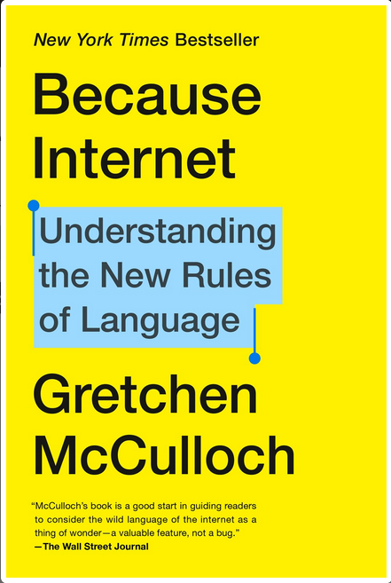 Yellow background with the subheading highlighted in blue, as if typed on a computer face.