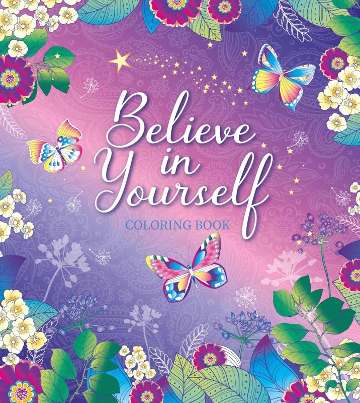 sheen purple background with sparkling flowers and foliage and butterflies