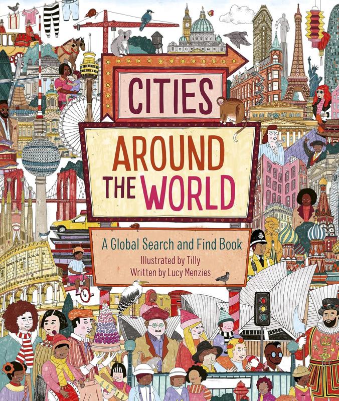 people and motifs of cities around the world