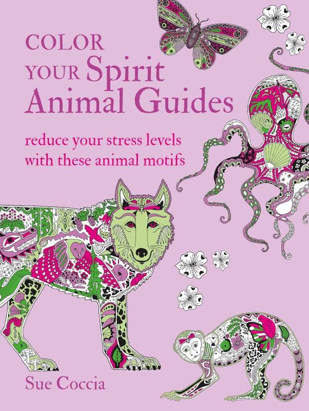 patterned and partially colored in motifs of animals
