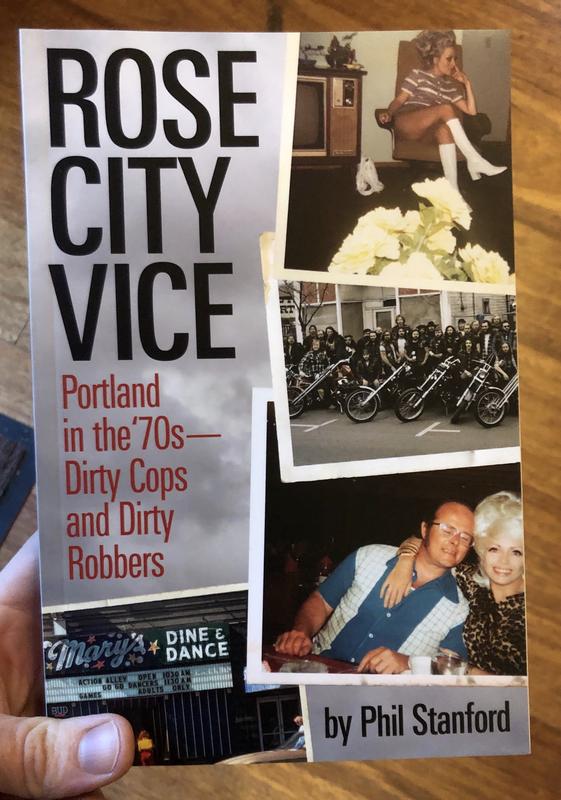 Cover of Rose City Vice, which includes several photos from the 70s