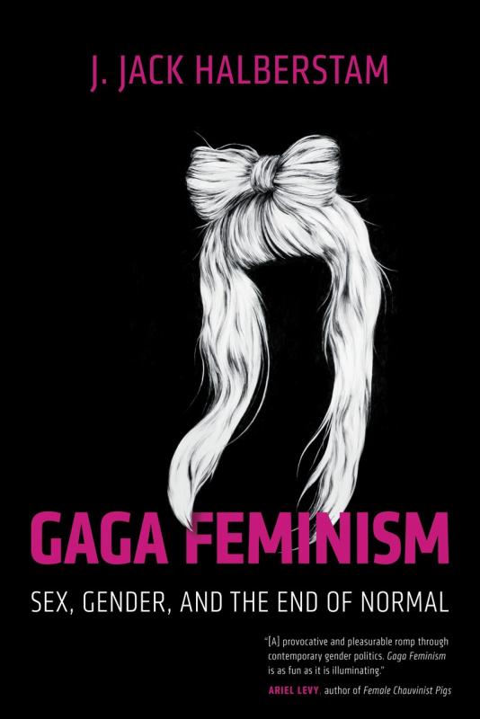 Lady Gaga hair in a bow over a dark background