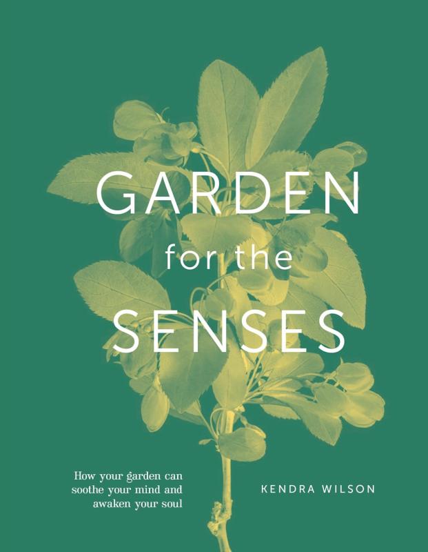 Green background with a photograph of foliage behind the title text, with an opacity mask.