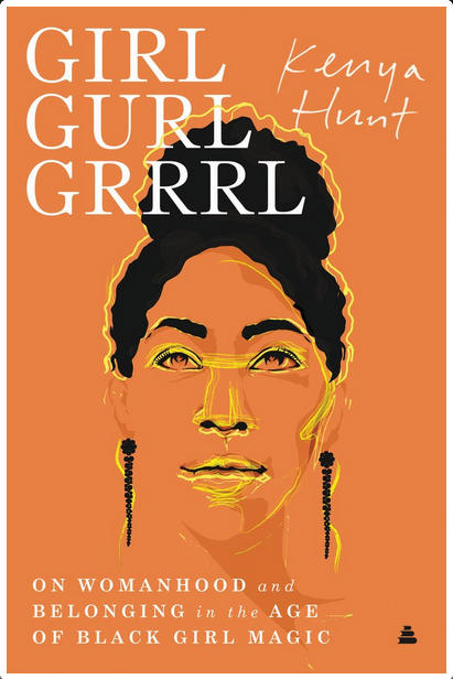 Orange cover with white text and a drawing of a black woman in yellow and black lines.