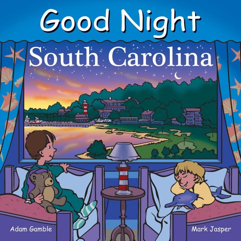Cover with image of kids falling asleep in front of a window looking out on South Carolina