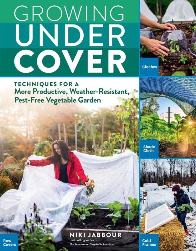 four images of gardening throughout the seasons